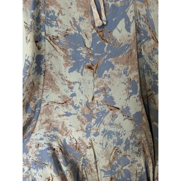 Astr Blue and Cream Midi Dress - Picture 8 of 9